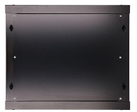Extralink Szafka wisząca rack 9U 600x600 czarna szklane drzwi EX.3968 - 489306 - zdjęcie 5